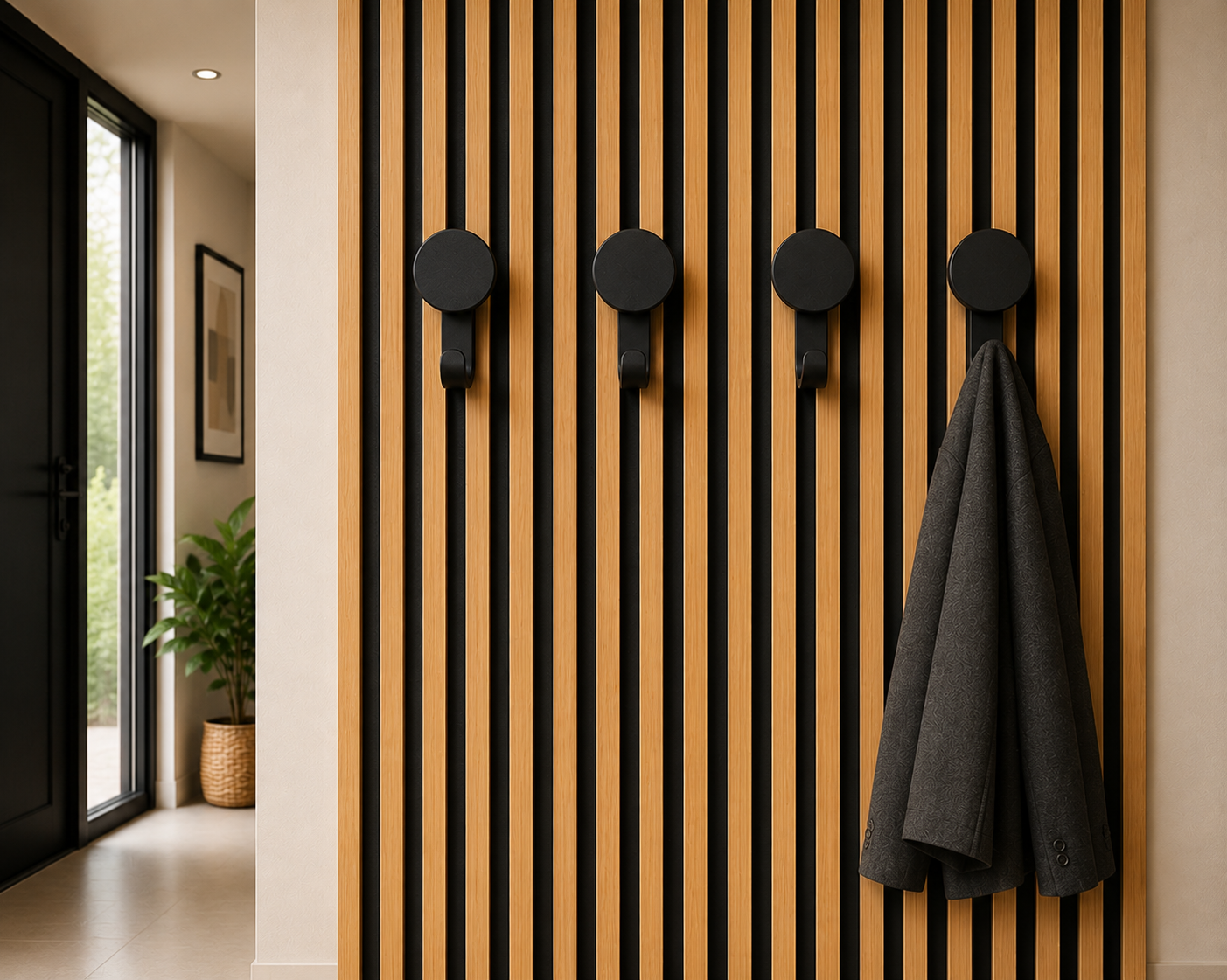 Round Hanger/Hook for Acoustic Panels - Installation type: Screw-In