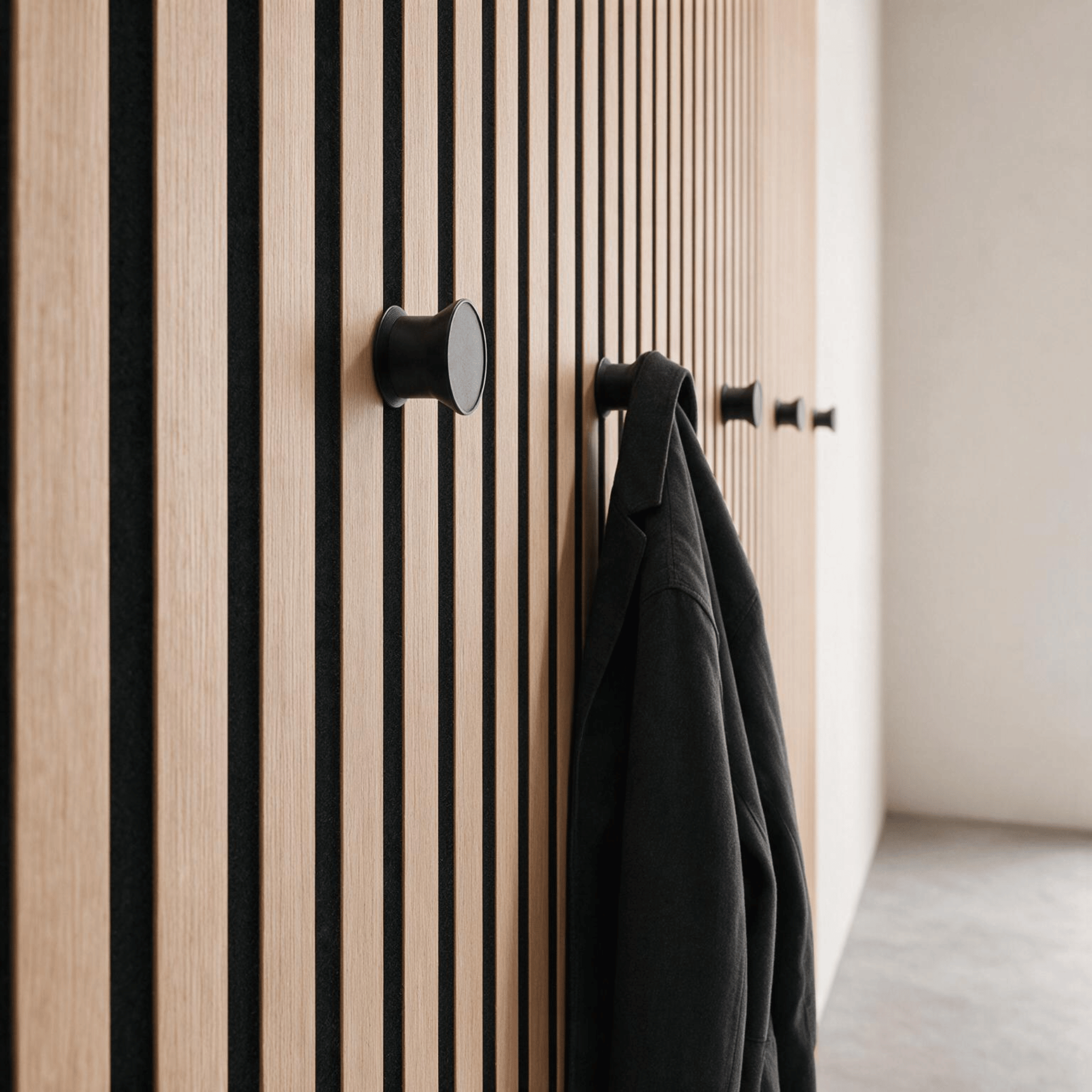 Crochet bouton – Installation : clip mural
