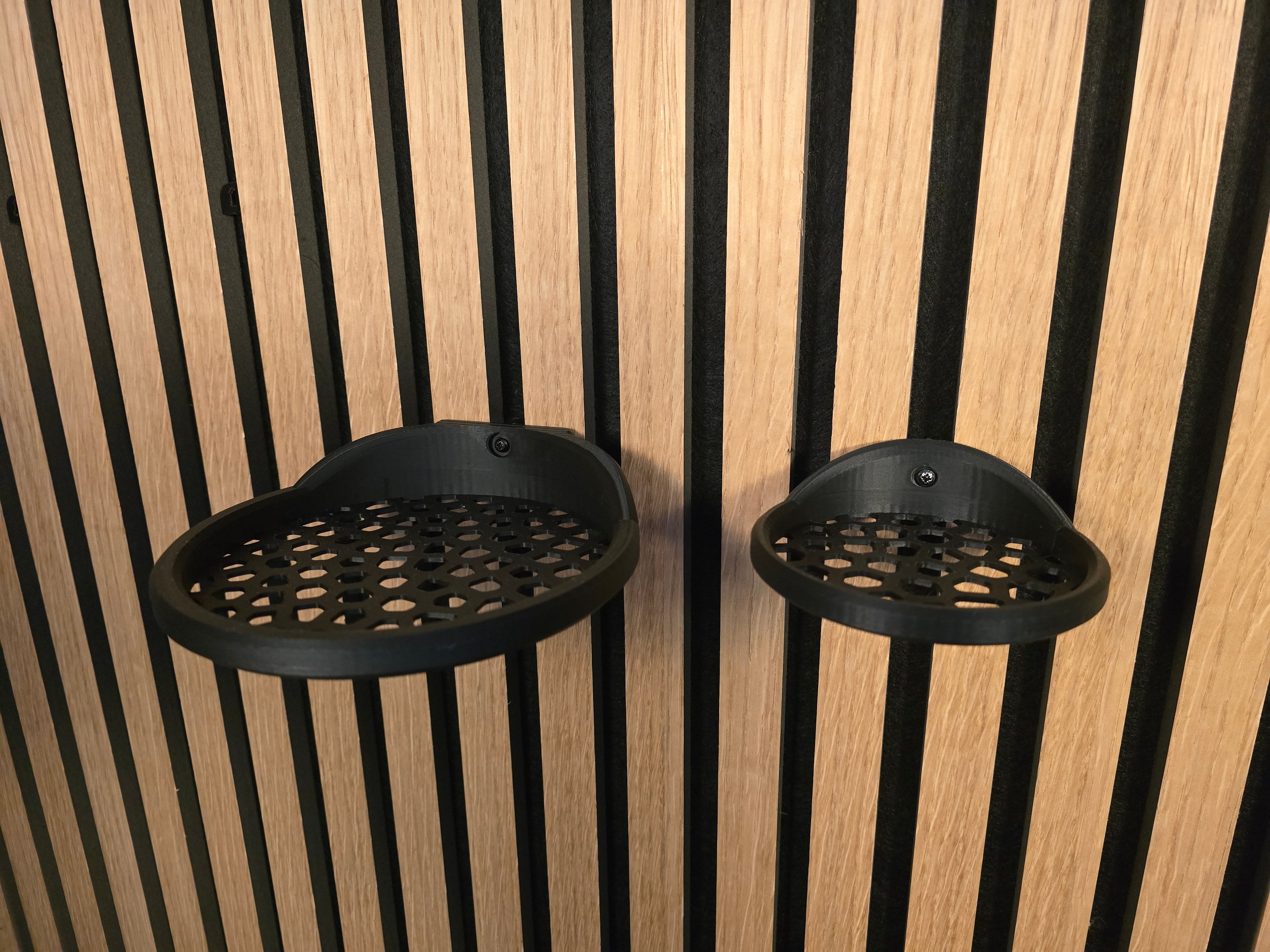 Runde Wandregal für Akustikplatten - Montageart: Wandclip