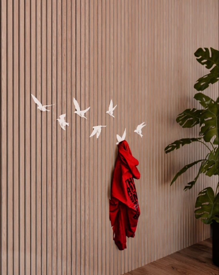 Aviary coat hangers (set of 7) for Acoustic Panels - Installation type: Wall Clip