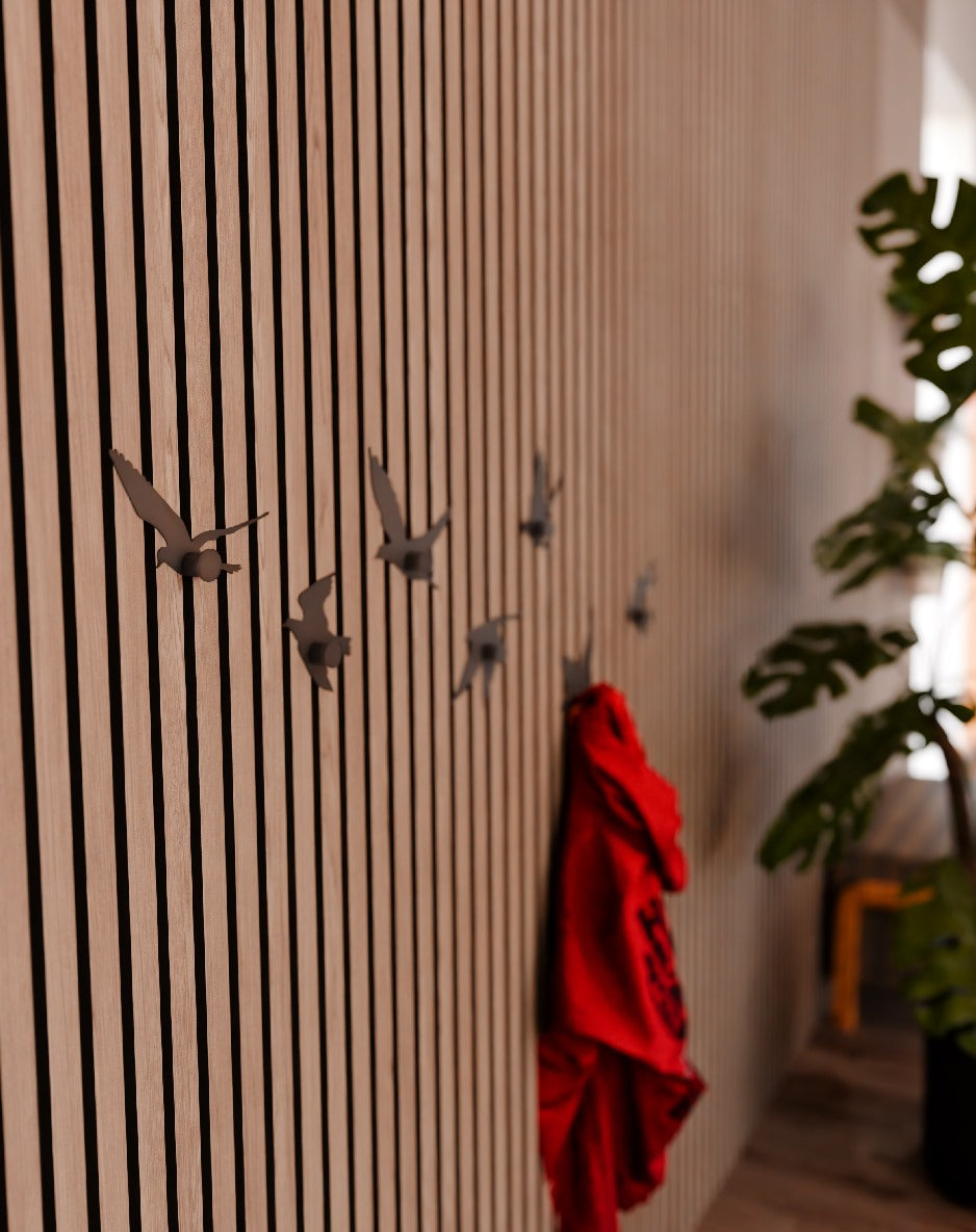 Aviary coat hangers (set of 7) for Acoustic Panels - Installation type: Wall Clip