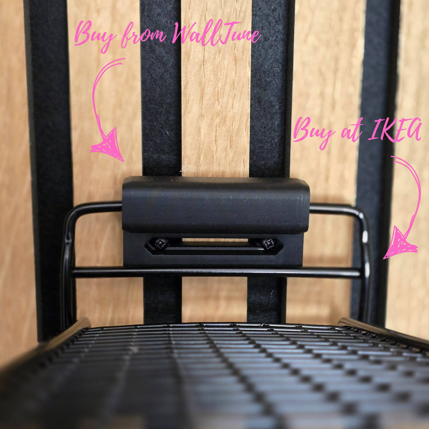 Akustikpaneel-Schuhregalhalterung für IKEA SKOSTALL – Wandclip