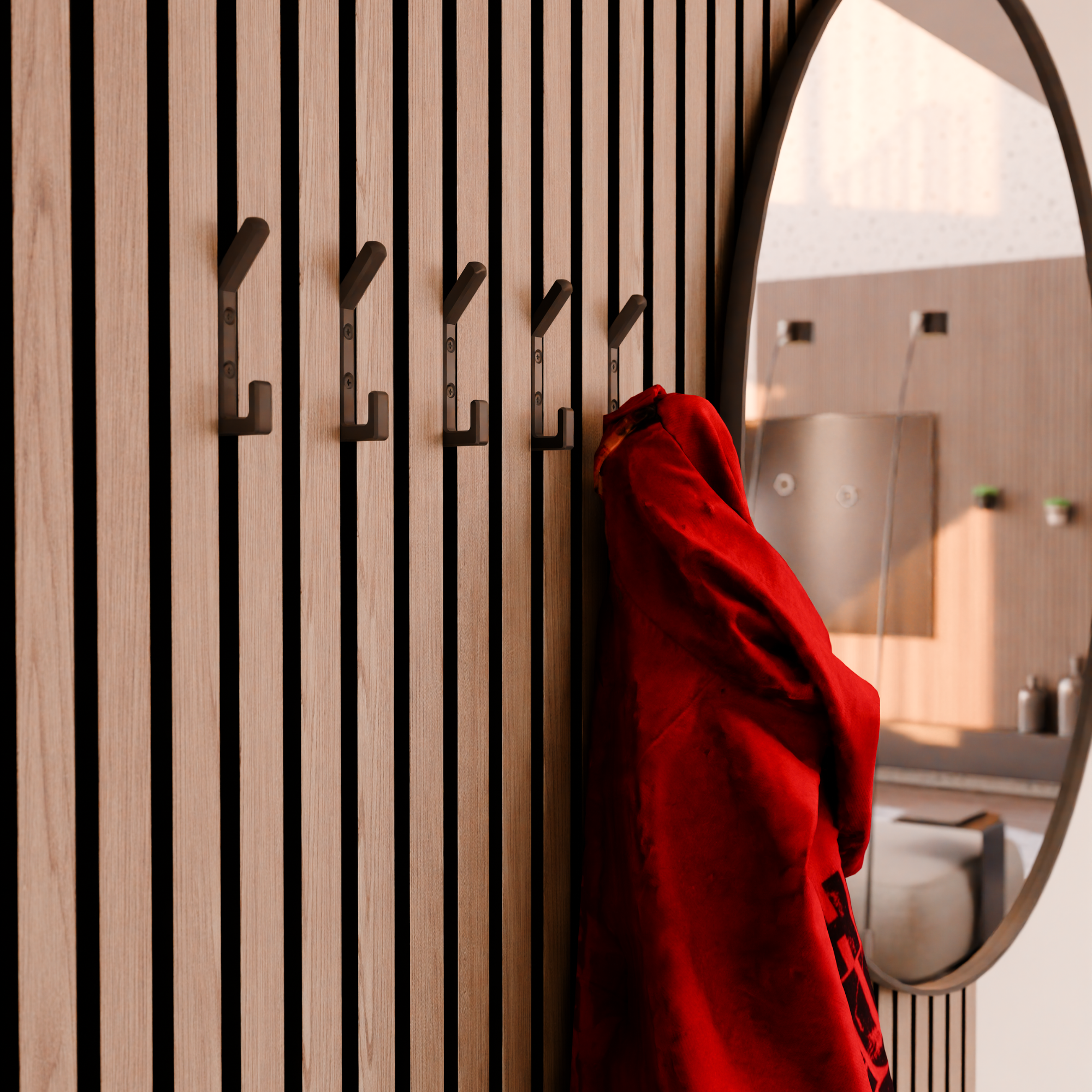 Double Coat Hook - Installation: Screw-in