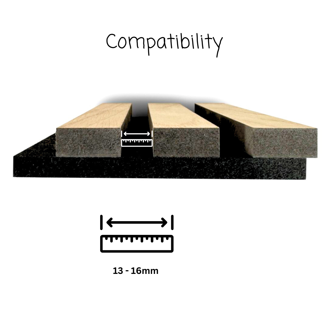 Single Hook Square for Acoustic Panels - Installation Type: Wall Clip