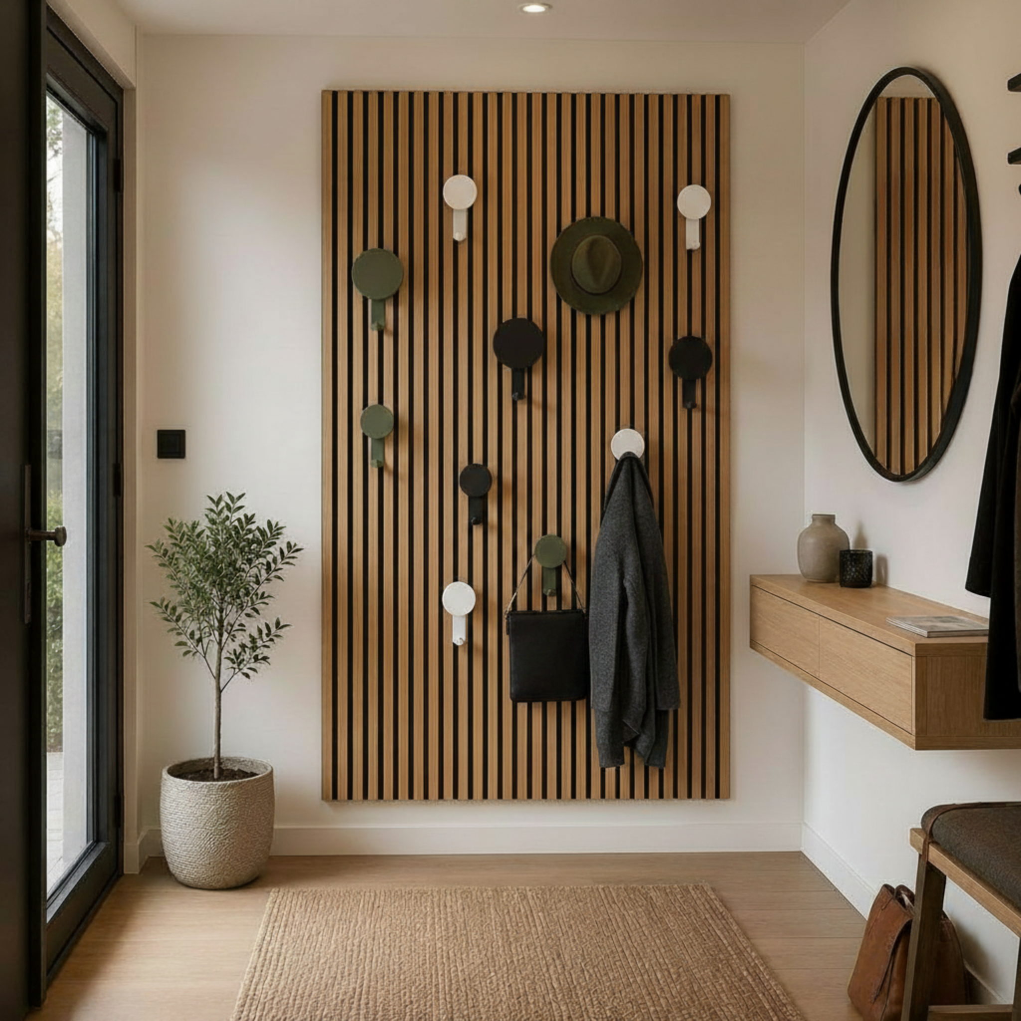 Ronde hanger/haak - Installatie: Muurclip