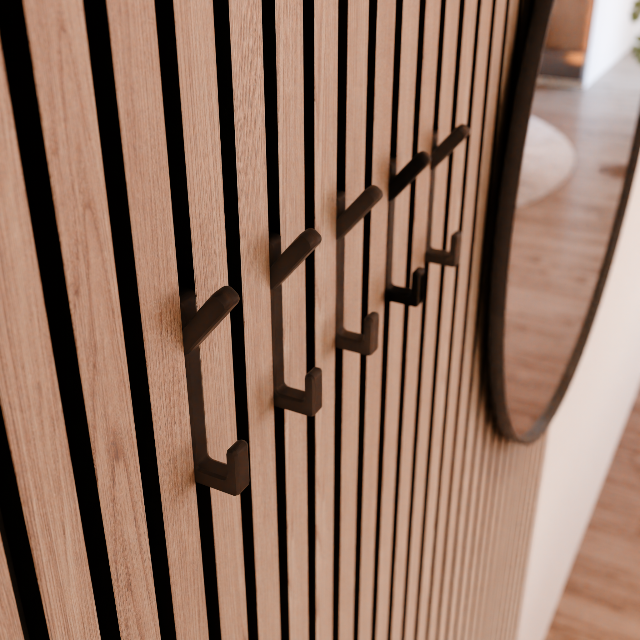 Double Coat Hook for Acoustic Panels - Installation Type: Wall Clip