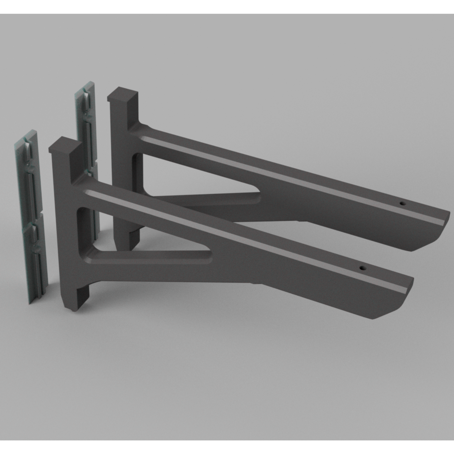 Shelf Brackets for Acoustic Panels - Installation Type: Wall Clip