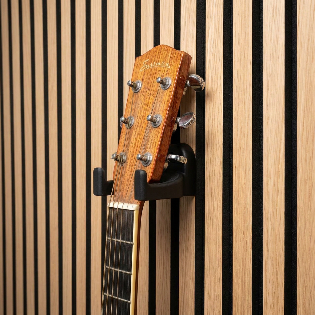 Guitar Hanger for Acoustic Panels - Installation Type: Wall Clip
