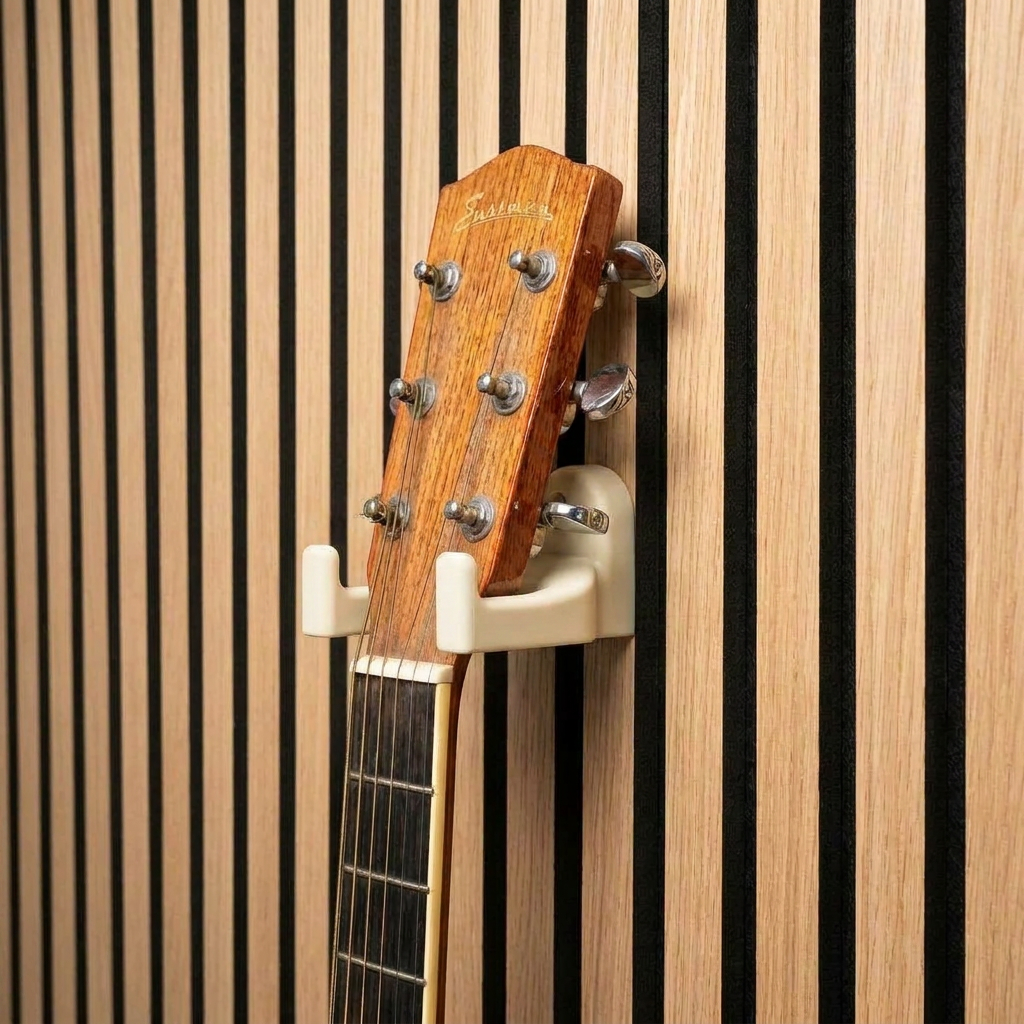 Guitar Hanger for Acoustic Panels - Installation Type: Wall Clip