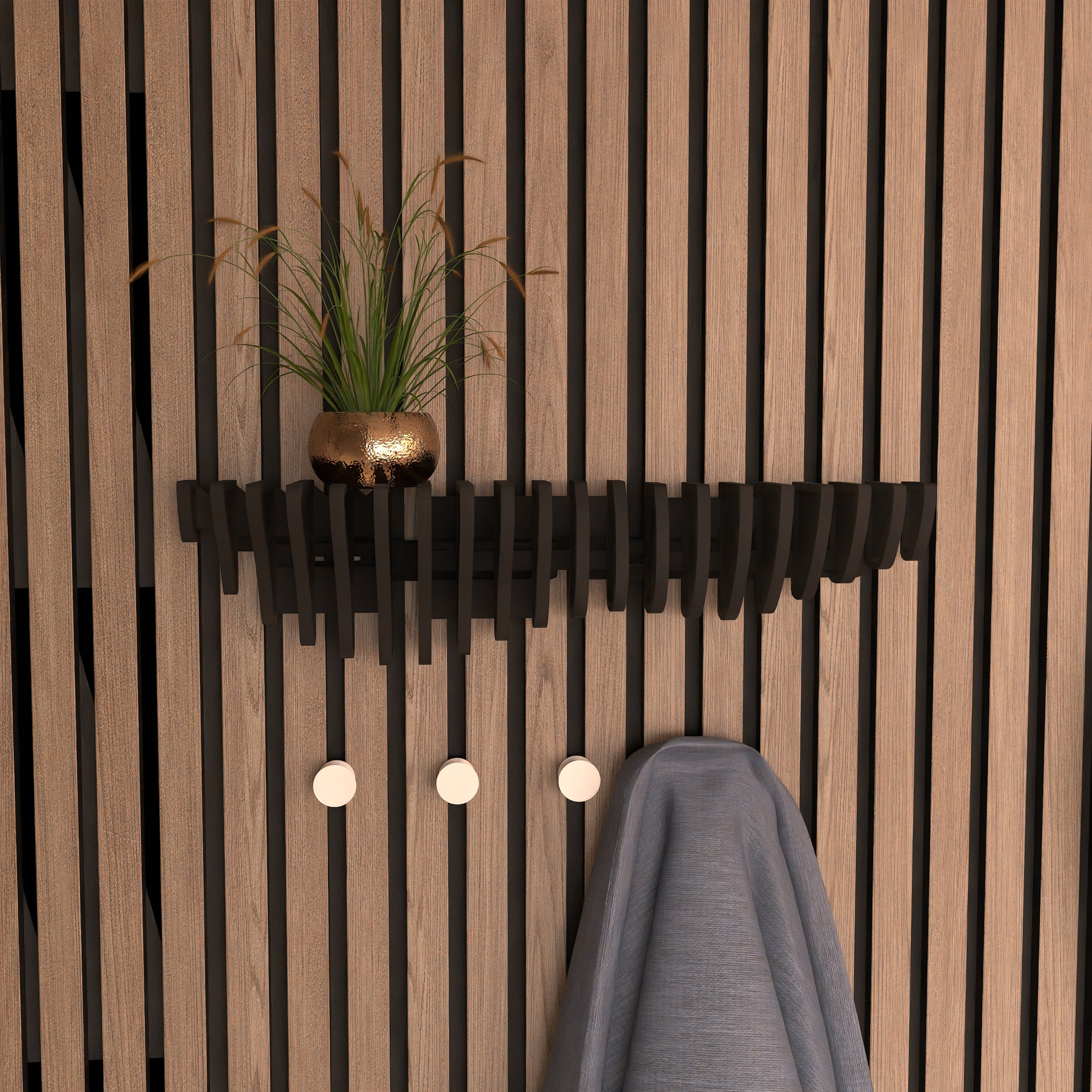 NEU! Design-Regal für Akustikpaneele - Montageart: Wandclip