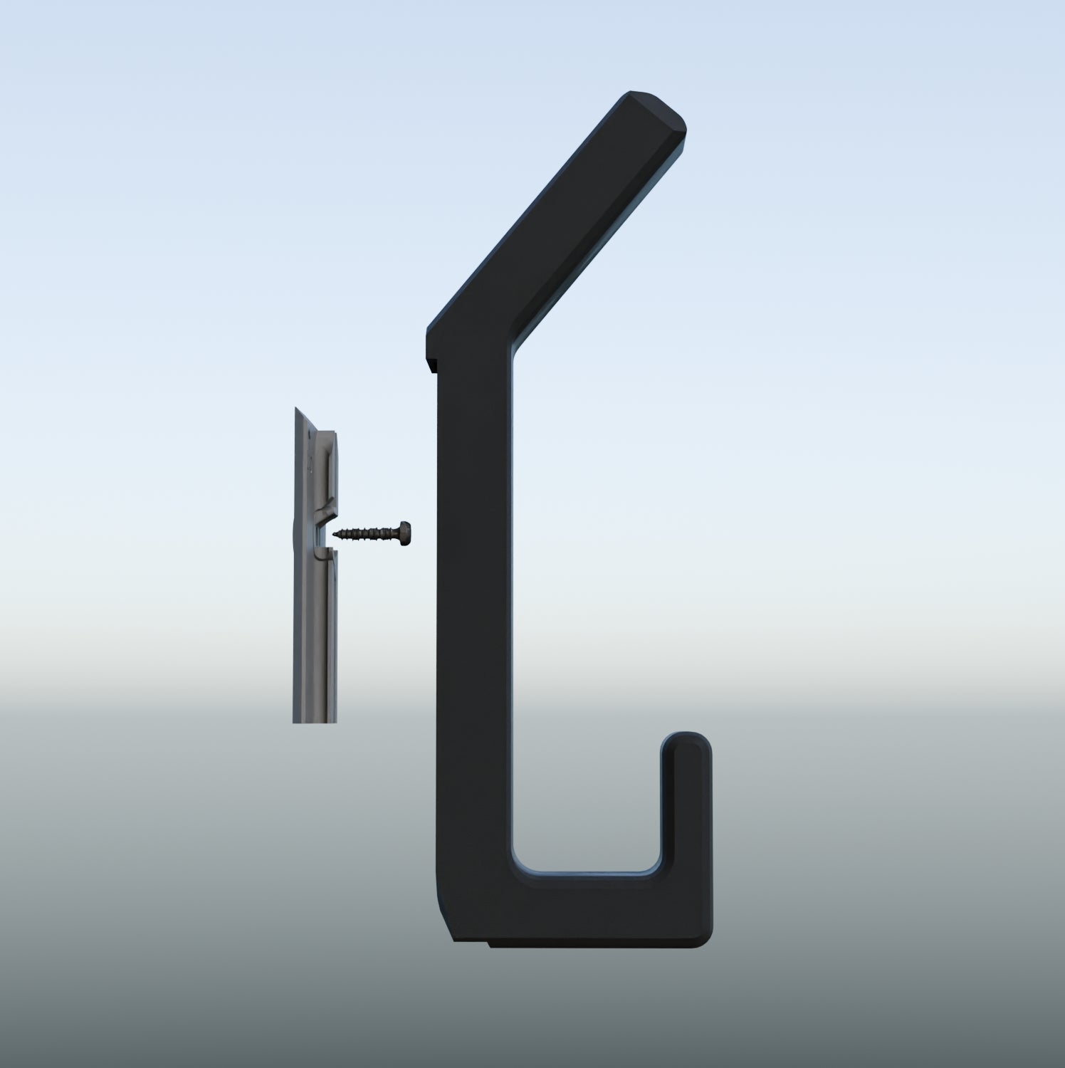 Double Coat Hook for Acoustic Panels - Installation Type: Wall Clip