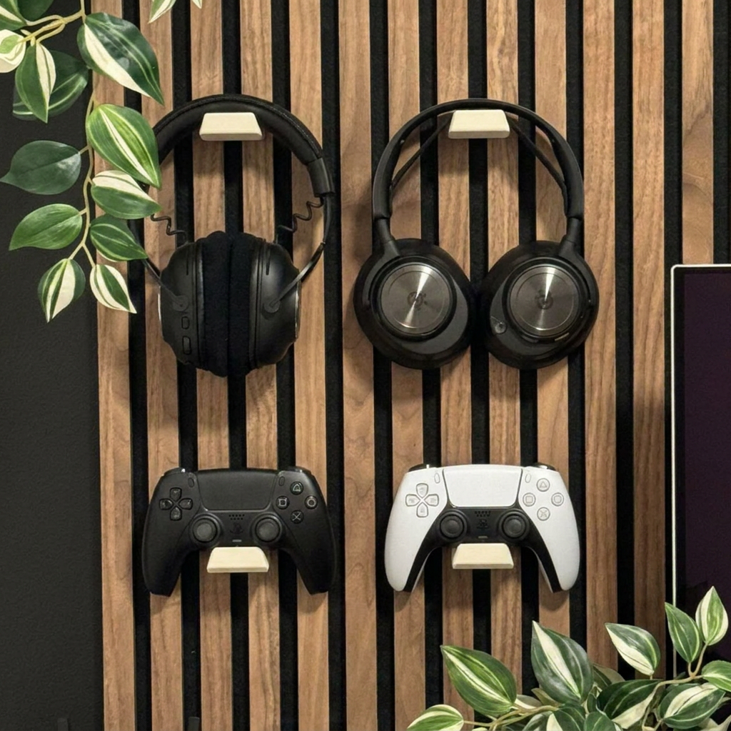 Headset / console controller houder - Installatie: Muurclip