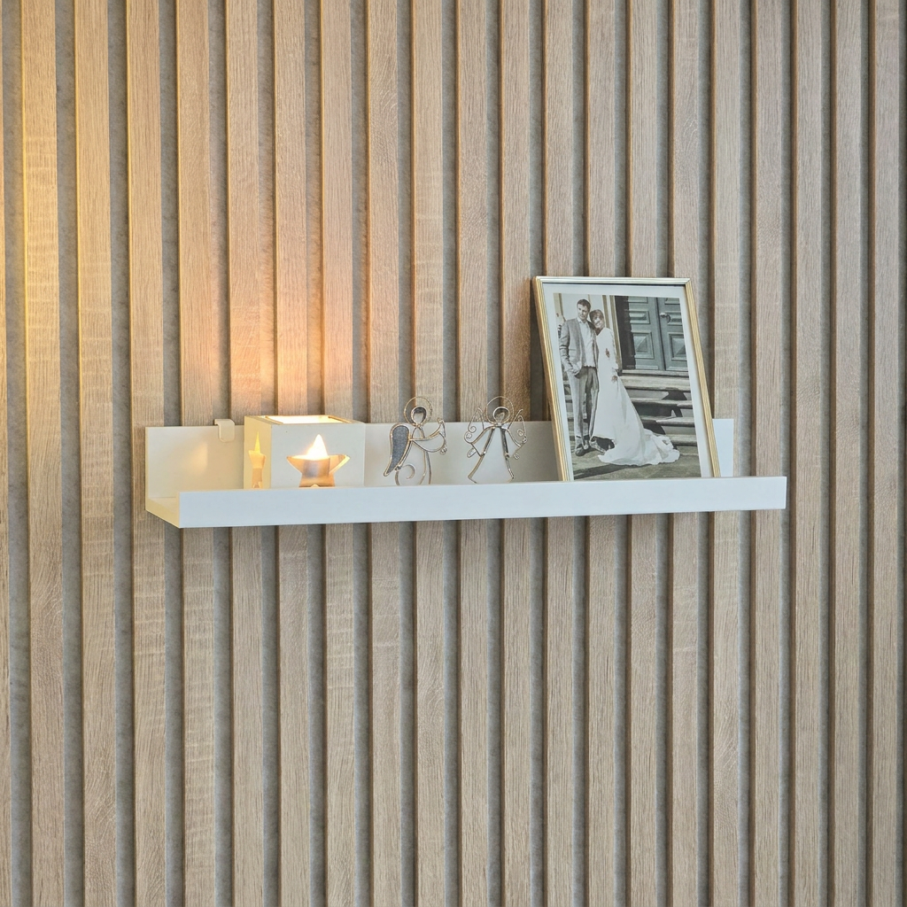 Shelf Brackets for IKEA MOSSLANDA Picture Ledge - Installation Type: Wall Clip