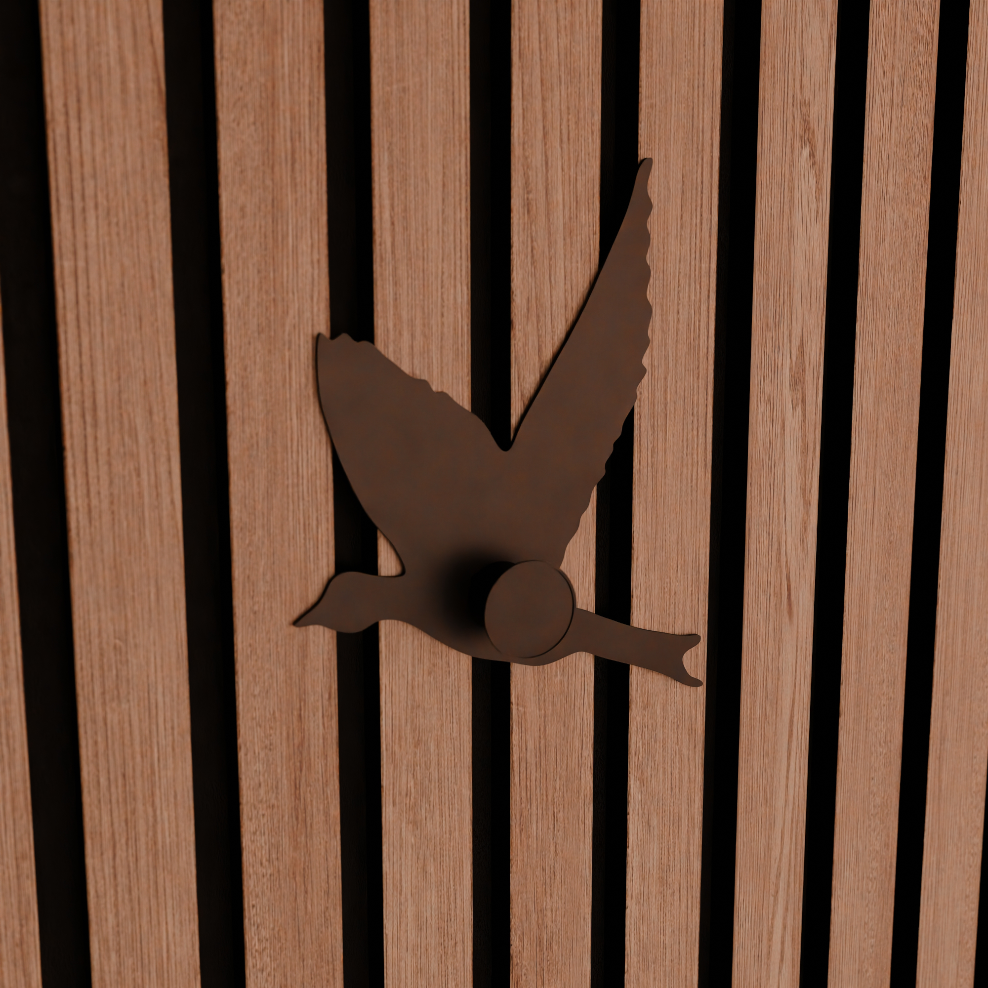 Vogelförmiger Kleiderhaken – Montageart: Wandclip