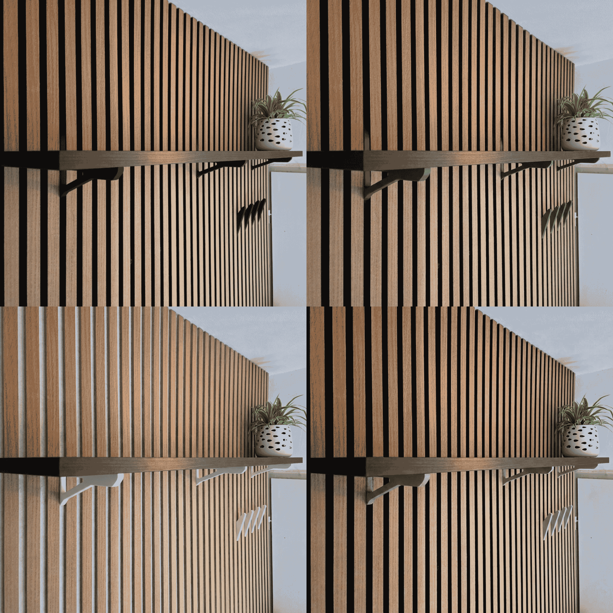 Plankbeugels - Installatie: Muurclip