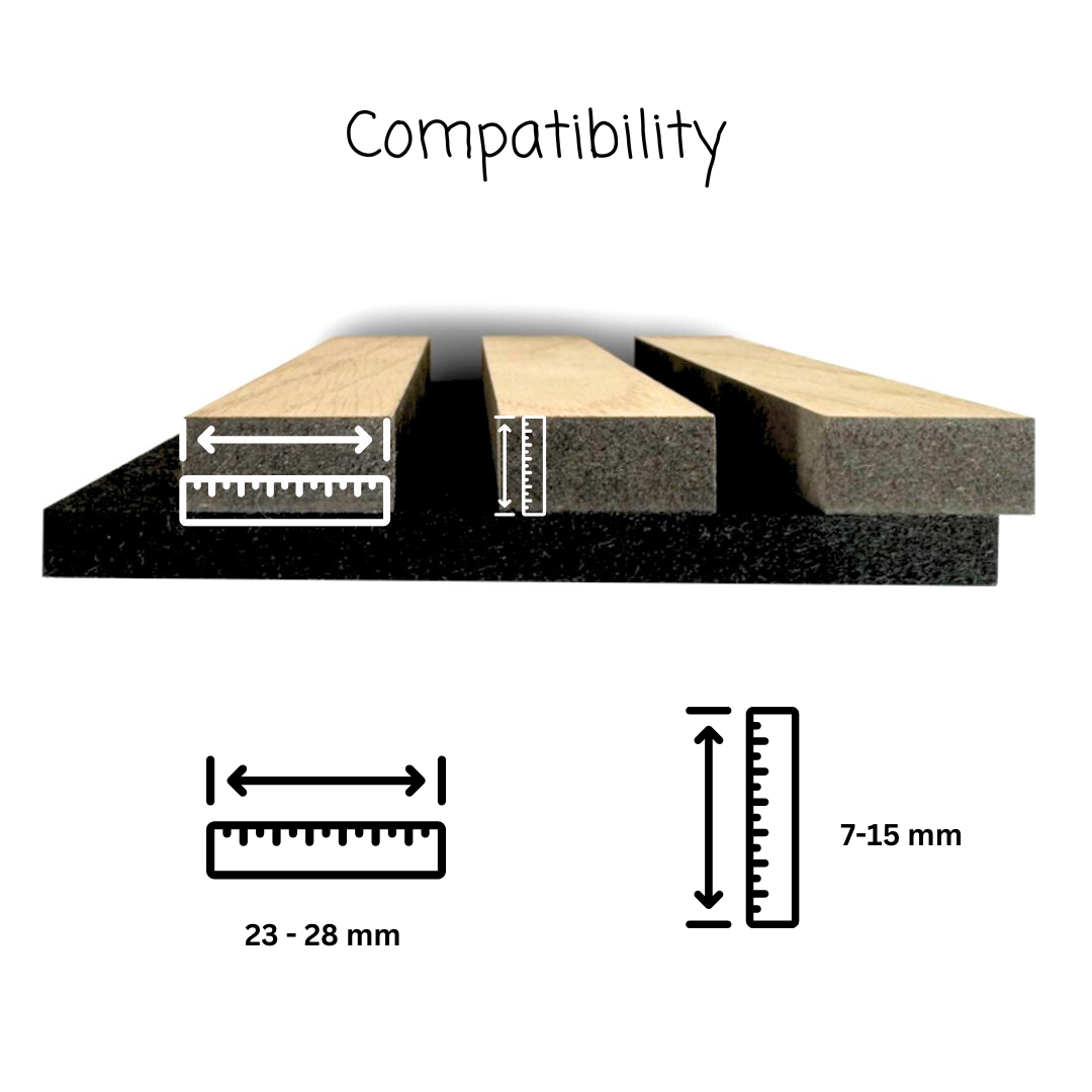 Slat Covers for Acoustic Panels (Press fit)
