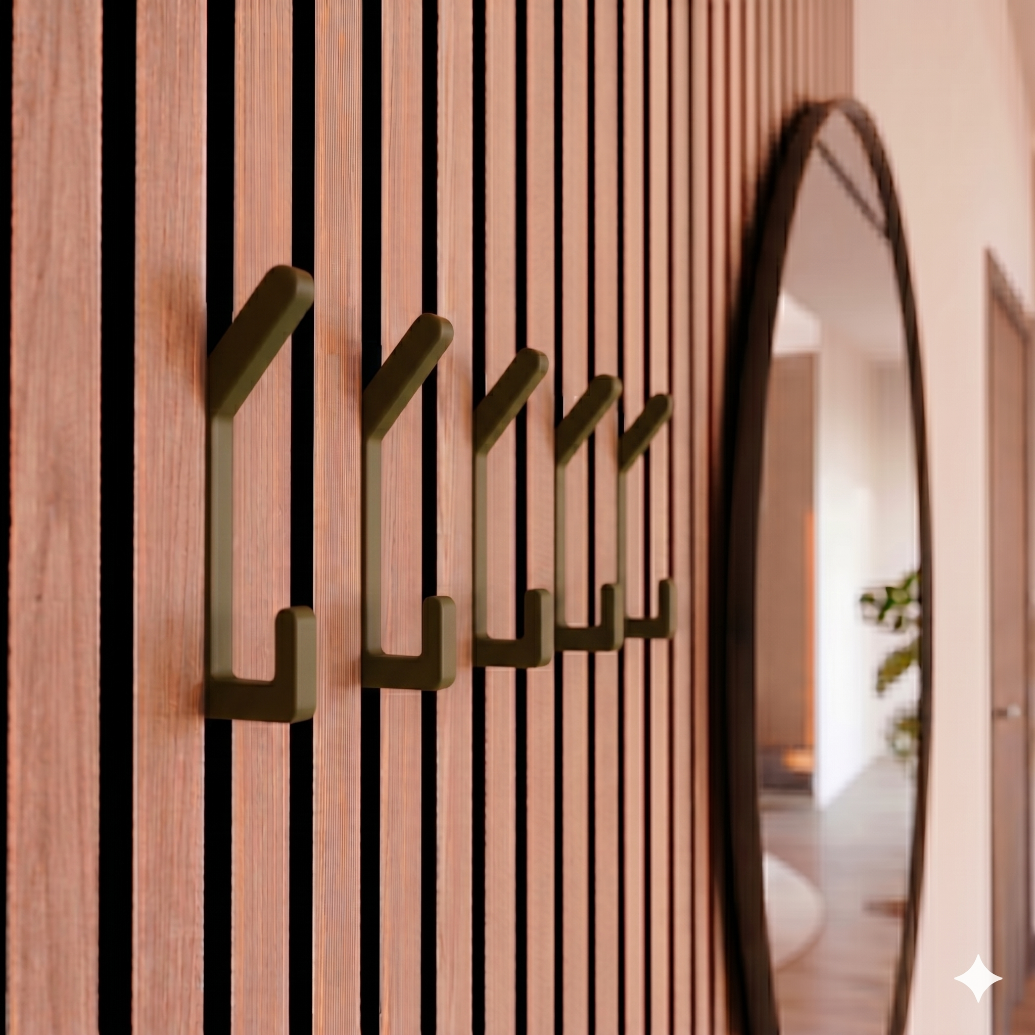 Dubbele kapstokhaak voor akoestische panelen - Installatietype: Wallclip