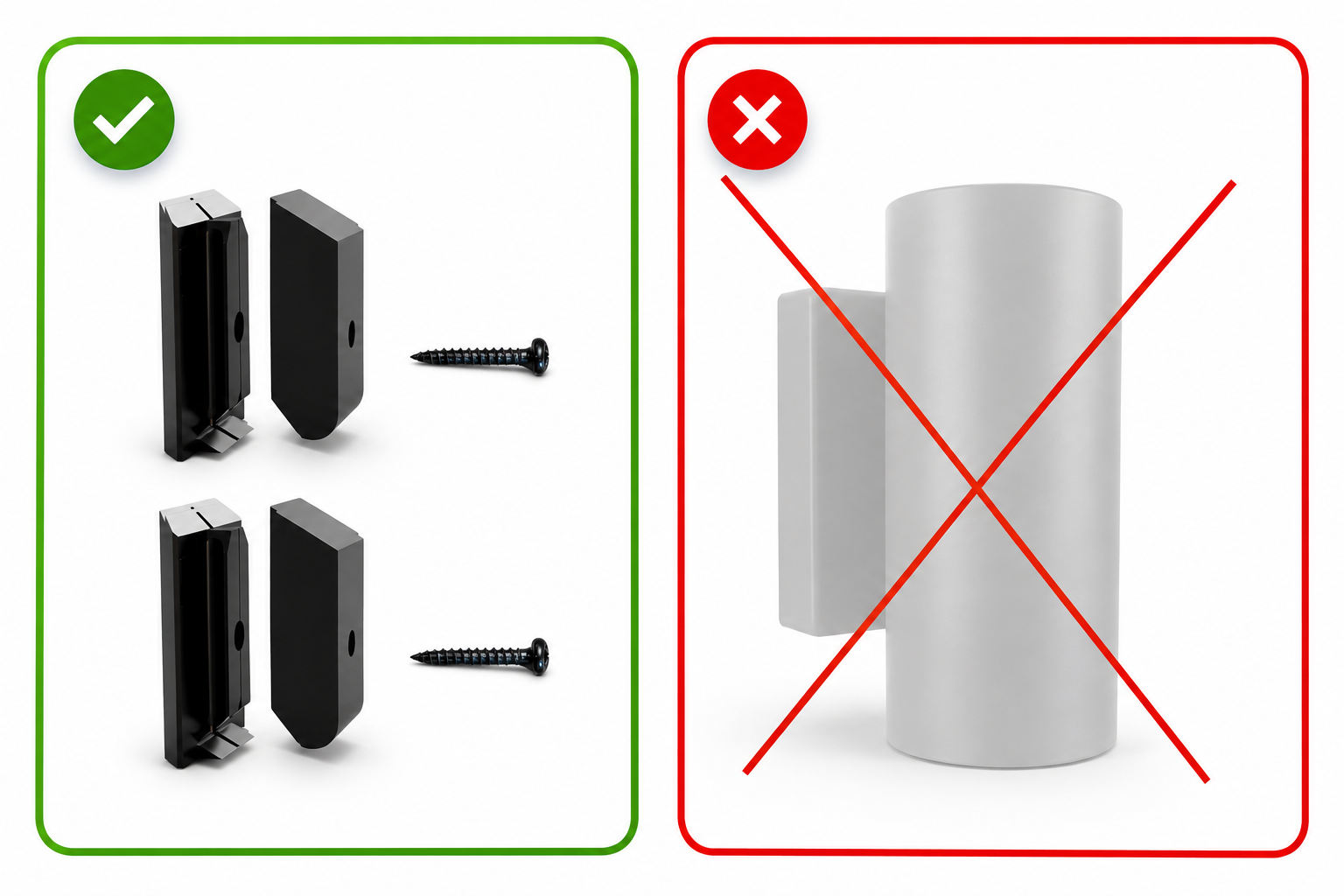 Akustikpaneelhalterung für IKEA Nymane Lampe – Montageart: Wandclip