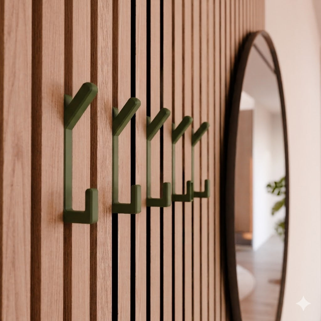 Dubbele kapstokhaak voor akoestische panelen - Installatietype: Wallclip