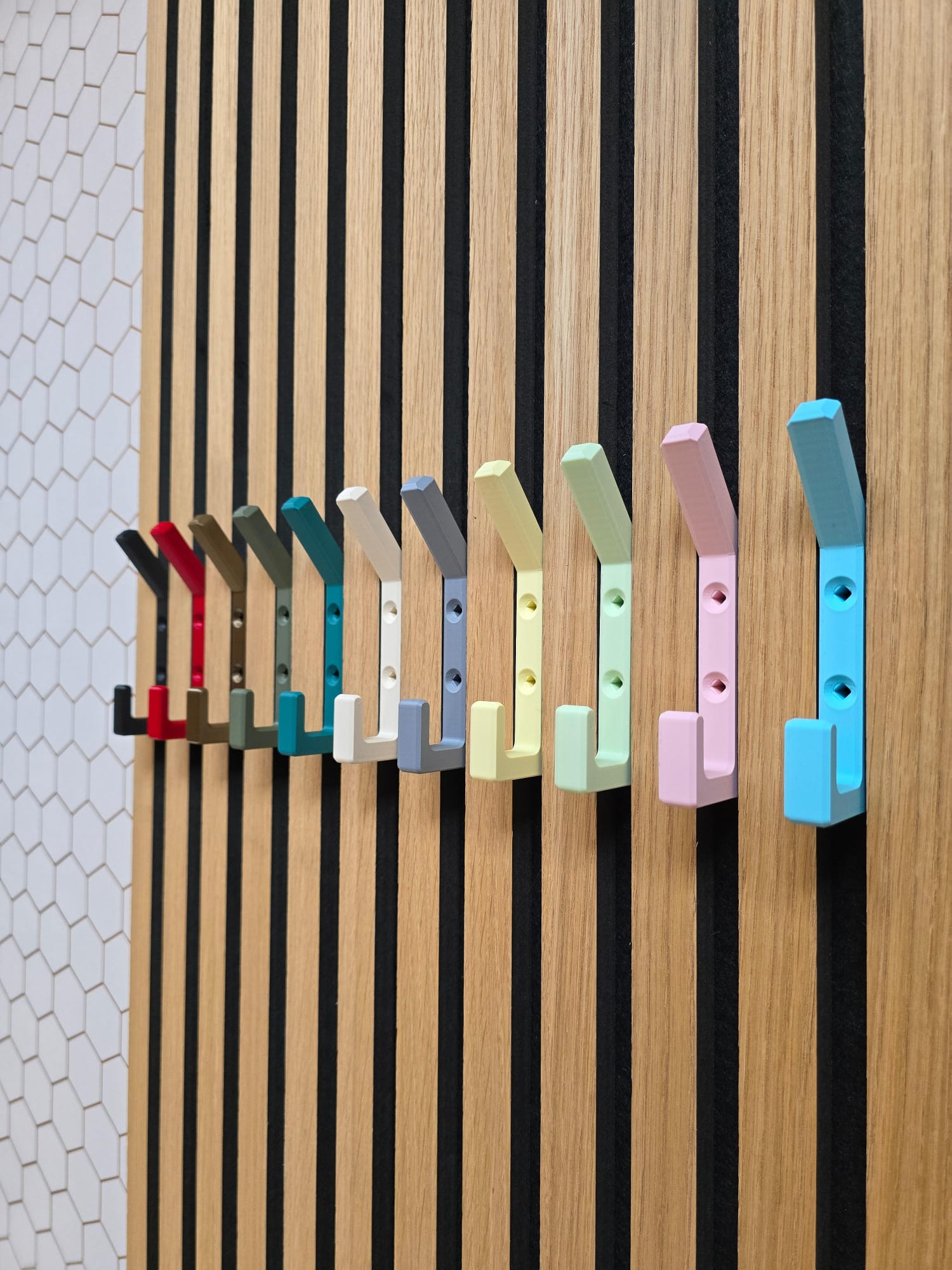 Double Coat Hook for Acoustic Panels - Installation Type: Screw-in