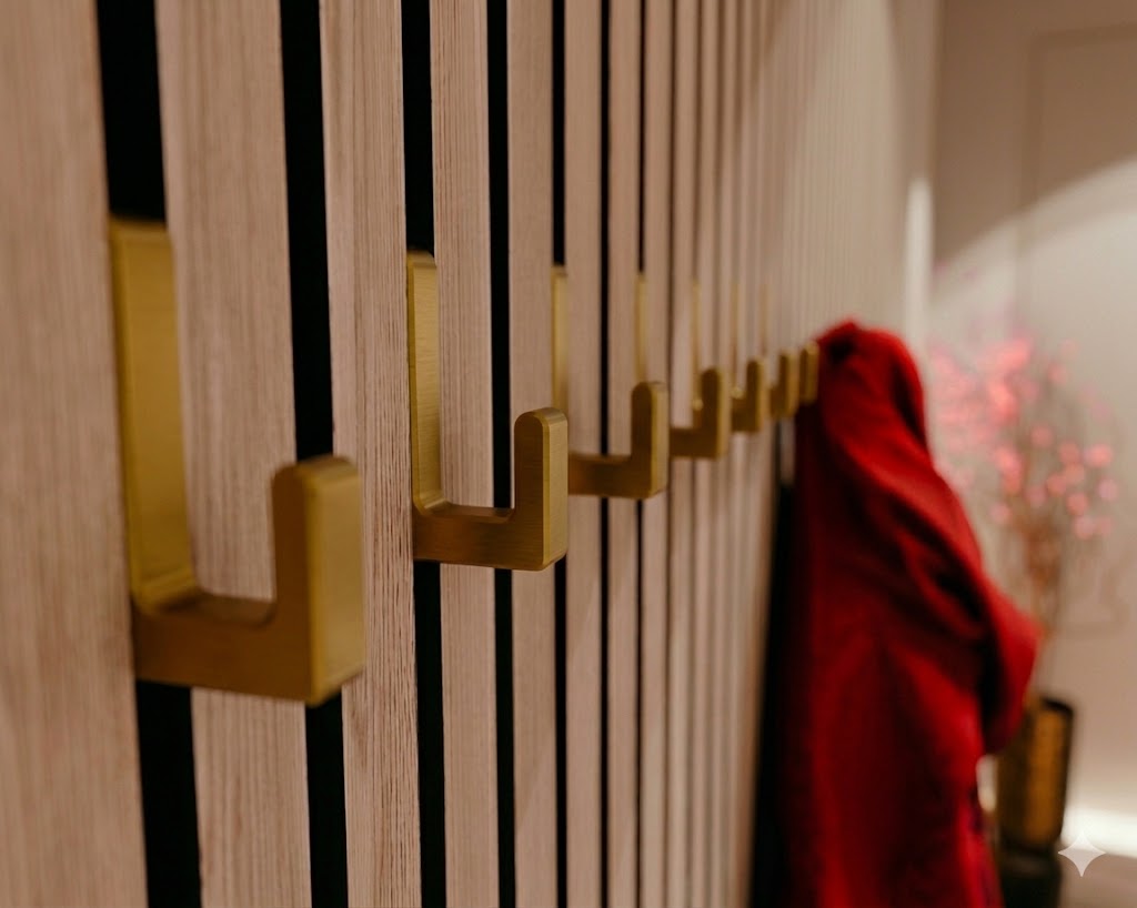 Enkele hoekige haak voor akoestische panelen - Installatietype: Muurclip