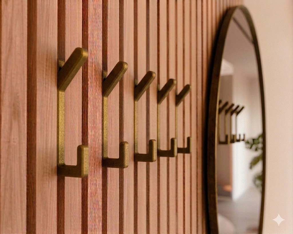 Dubbele kapstokhaak voor akoestische panelen - Installatietype: Wallclip