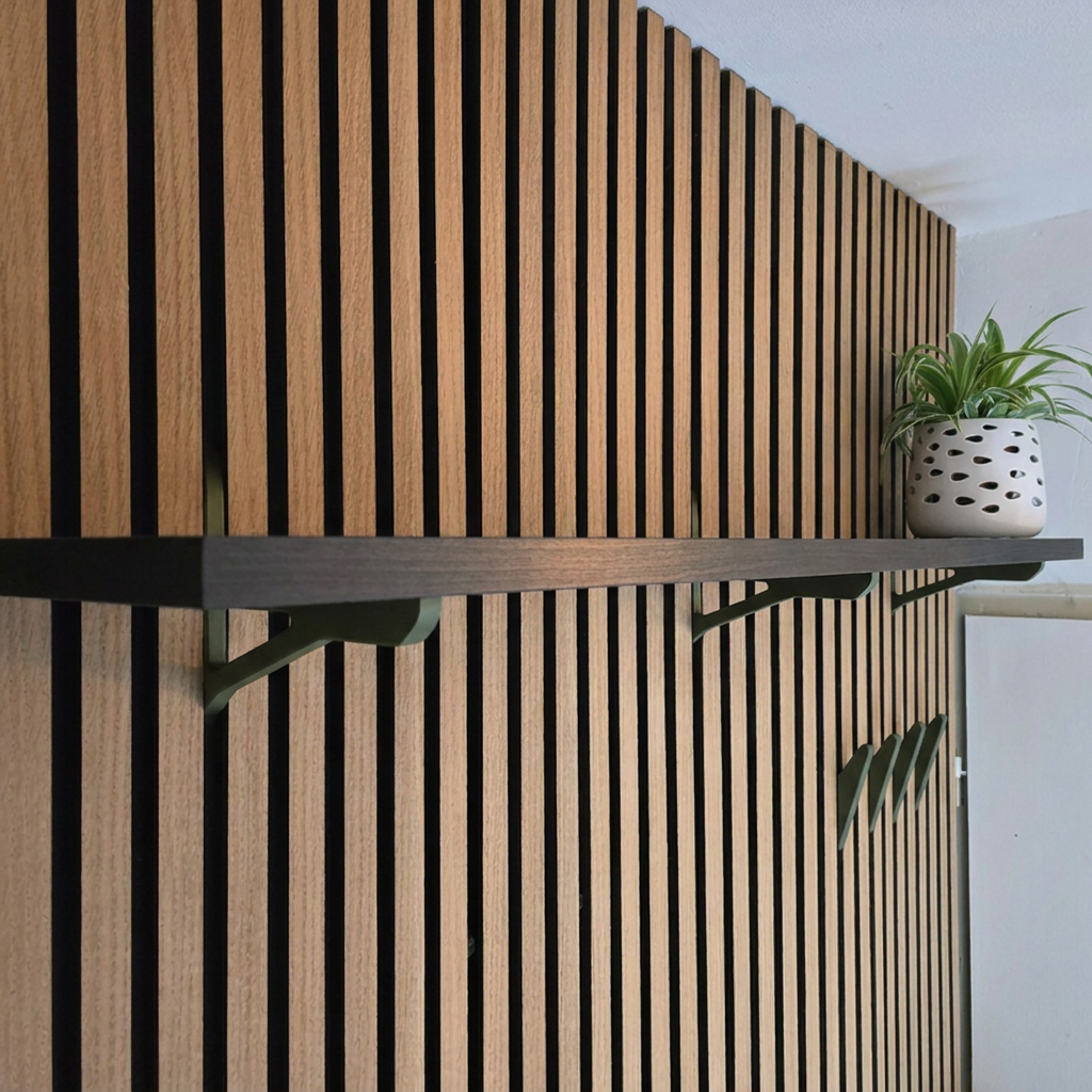 Shelf Brackets for Acoustic Panels - Installation Type: Wall Clip