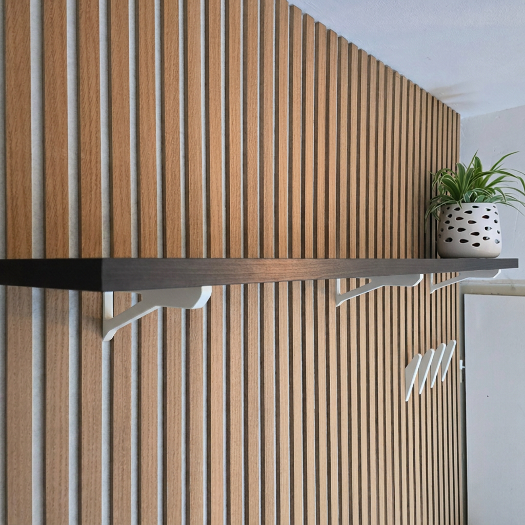 Shelf Brackets for Acoustic Panels - Installation Type: Wall Clip