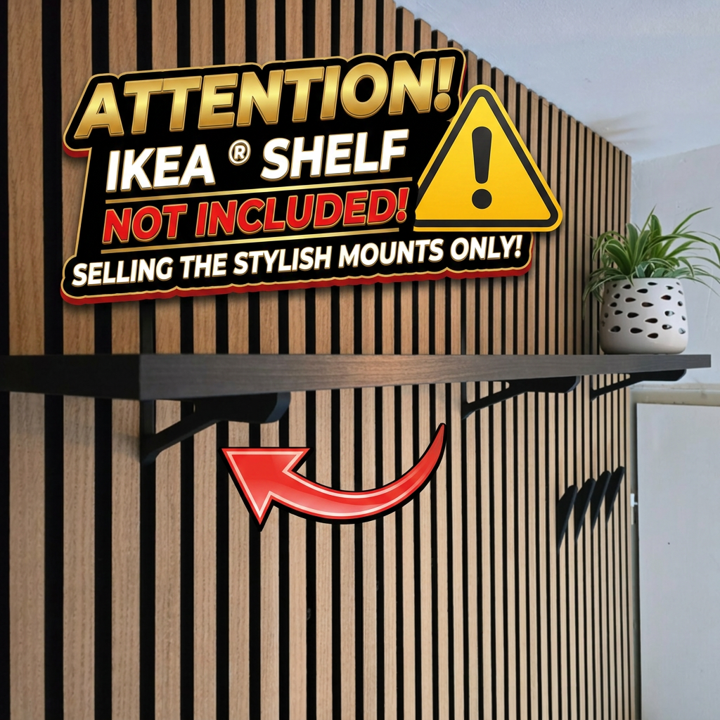 Shelf Brackets for Acoustic Panels - Installation Type: Wall Clip