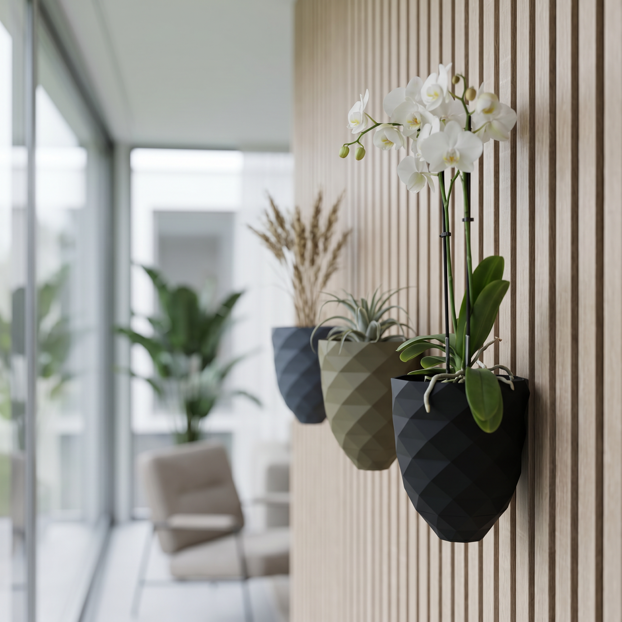 Plantvaas voor akoestische panelen