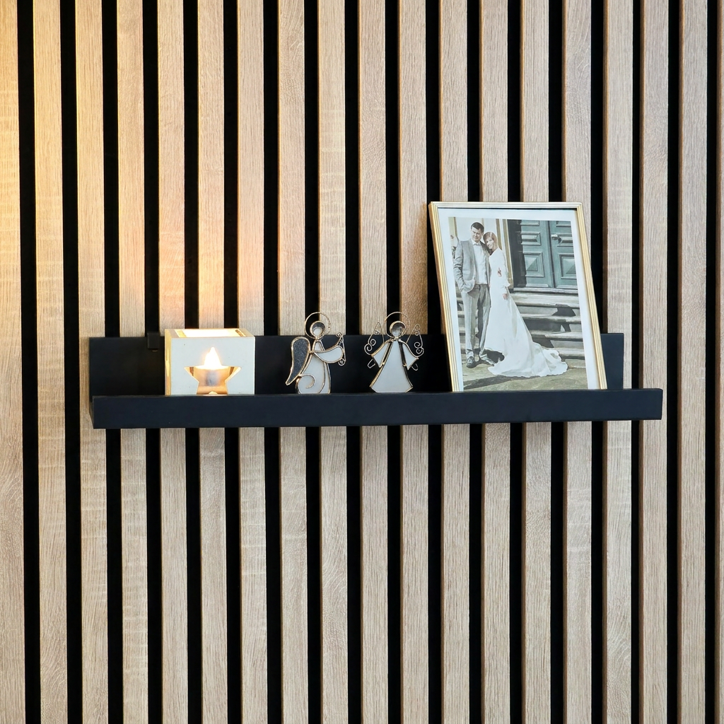 Regalhalterungen für IKEA MOSSLANDA Bilderleiste - Montageart: Wandclip