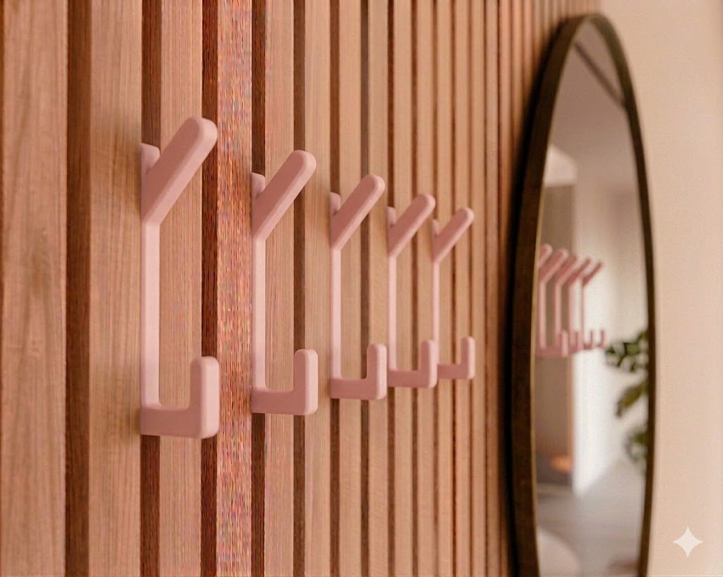 Dubbele kapstokhaak voor akoestische panelen - Installatietype: Wallclip